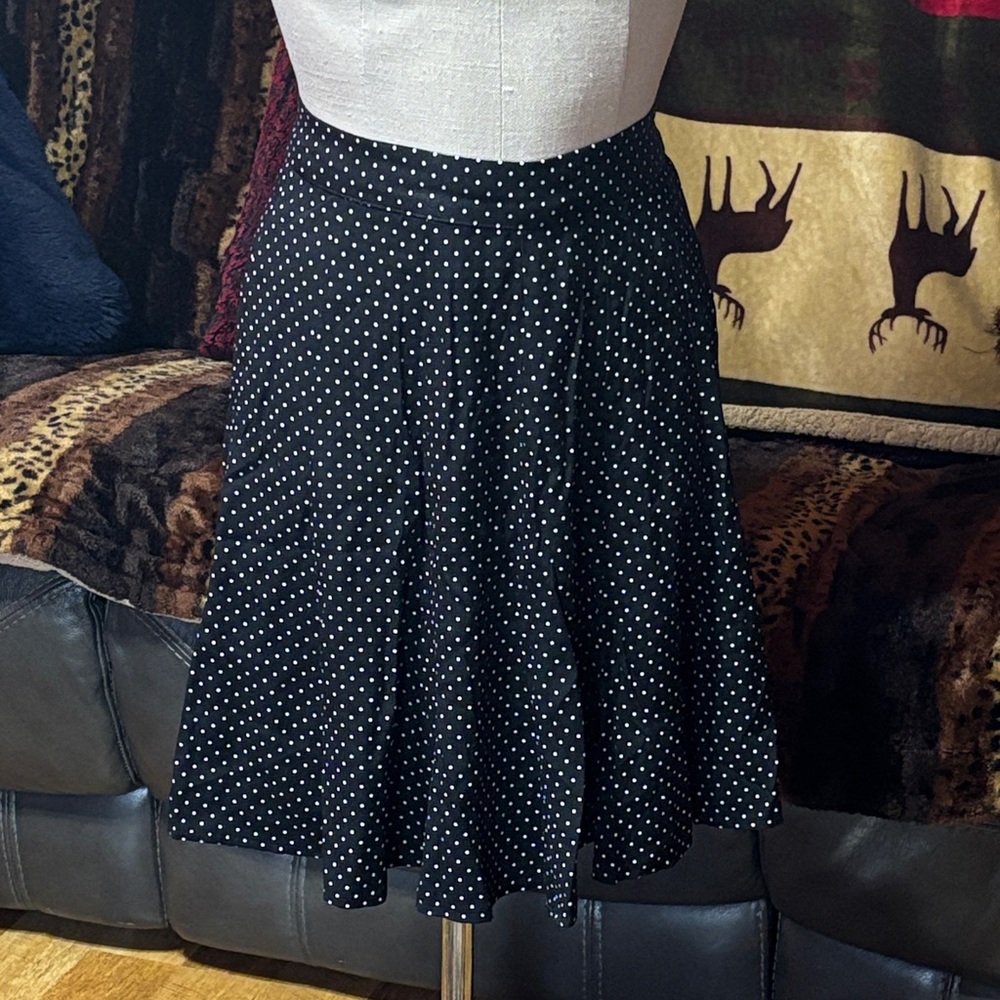 Polka Dot 1980’s Vintage Skater Skirt Womens Size 6